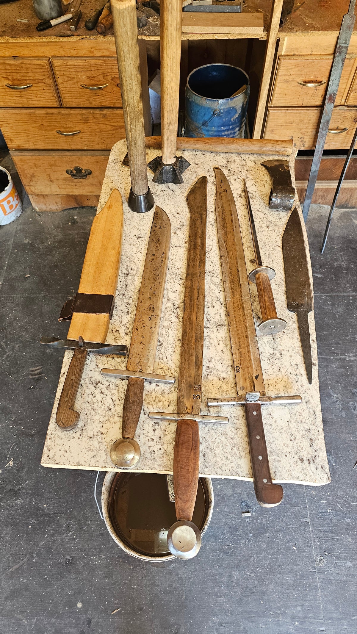 Simple buhurt weapons